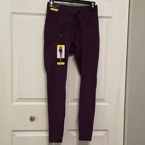 NWT SPYDER Active Purple High Waisted Athletic Pants Small with Pockets